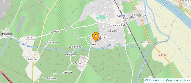 localisation de l'entreprise MONSIEUR PASCAL BROUSSARD  CERONS