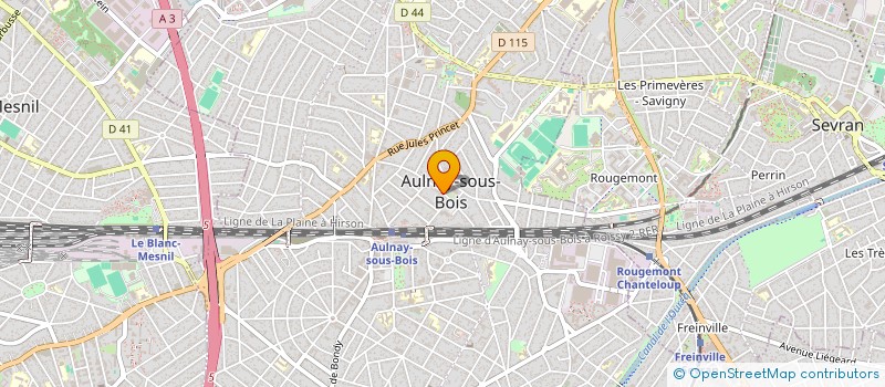localisation de l'entreprise MONSIEUR PASCAL BROUSSE à AULNAY-SOUS-BOIS