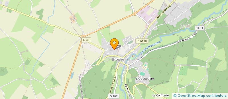 localisation de l'entreprise MONSIEUR PASCAL BROUSSET  BROGLIE