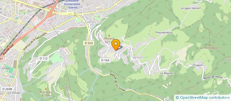 localisation de l'entreprise MONSIEUR PASCAL BROYERE  VENON