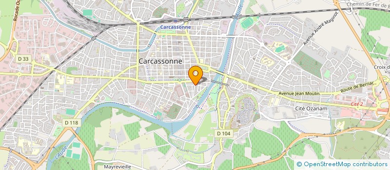 localisation de l'entreprise MONSIEUR PASCAL BRUGIERE  CARCASSONNE