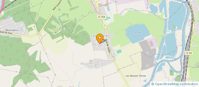 localisation de l'entreprise MONSIEUR PASCAL BRUGNEAUX  LES AYVELLES