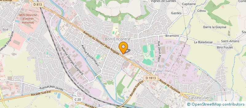 localisation de l'entreprise MONSIEUR PASCAL BRULE  BON-ENCONTRE