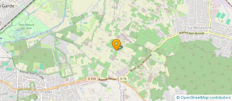 localisation de l'entreprise MONSIEUR PASCAL BRUN  LA GARDE