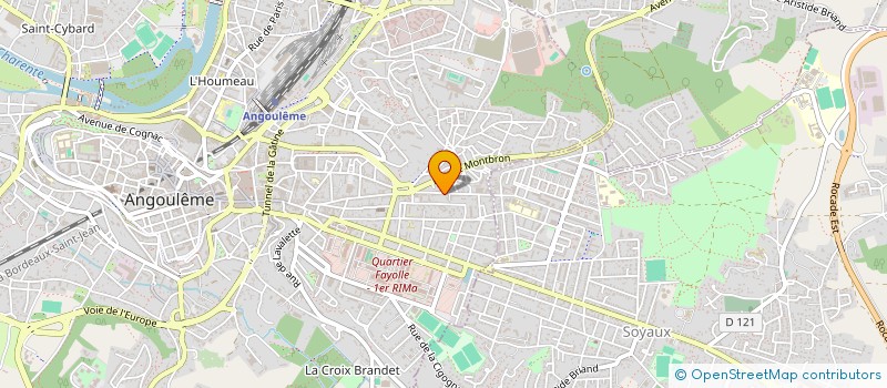 localisation de l'entreprise MONSIEUR PASCAL BRUNEAU à ANGOULEME