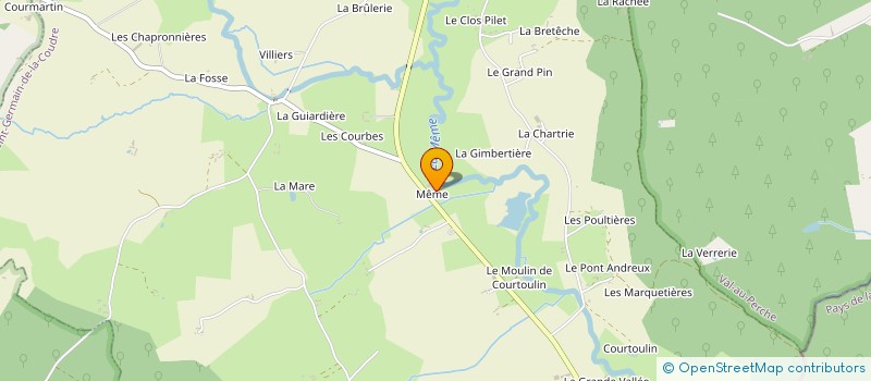 localisation de l'entreprise MONSIEUR PASCAL BRUNEAU à SAINT-GERMAIN-DE-LA-COUDRE