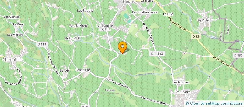 localisation de l'entreprise MONSIEUR PASCAL BRUNET à FLEURIE