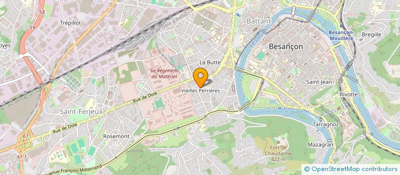 localisation de l'entreprise MONSIEUR PASCAL BRUNET à BESANCON