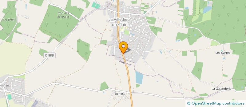 localisation de l'entreprise MONSIEUR PASCAL BRUNET  LA VILLEDIEU-DU-CLAIN