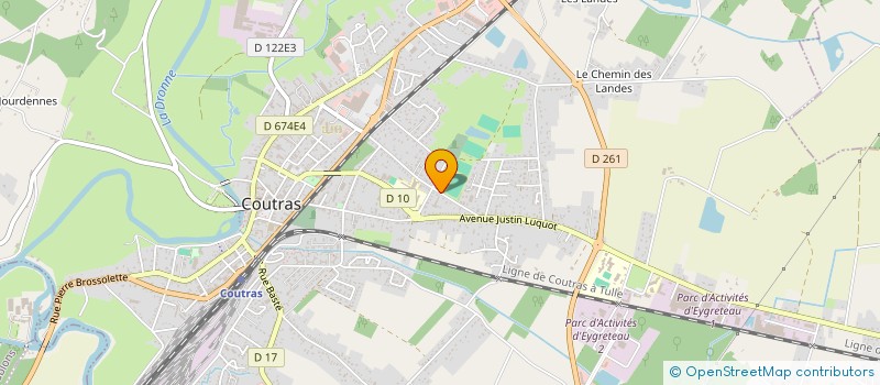 localisation de l'entreprise MONSIEUR PASCAL BRUNETIER  COUTRAS
