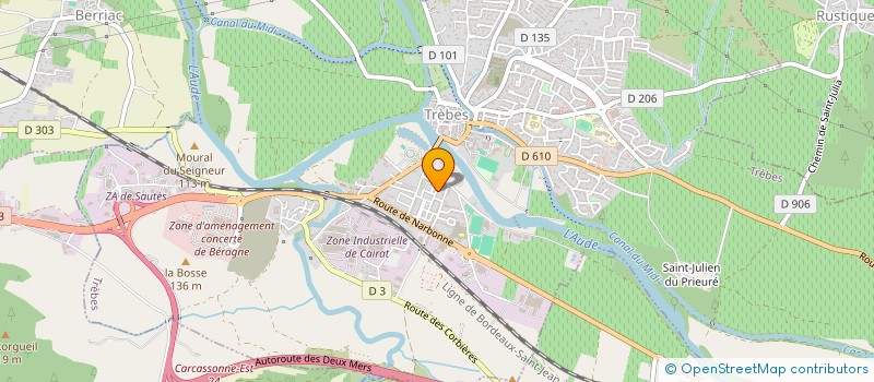 localisation de l'entreprise MONSIEUR PASCAL BRUNO  TREBES