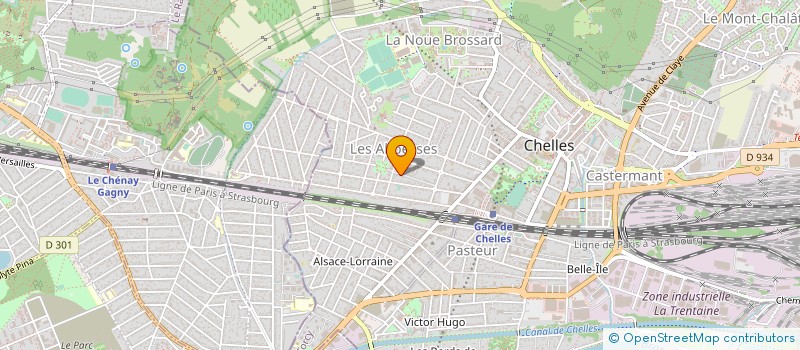 localisation de l'entreprise MONSIEUR PASCAL BRUNOD  CHELLES