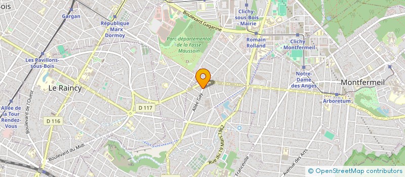 localisation de l'entreprise MONSIEUR PASCAL BRUYERE  GAGNY