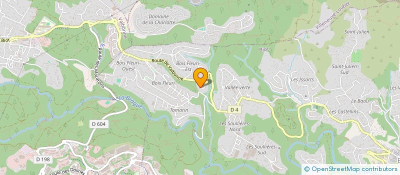 localisation de l'entreprise MONSIEUR PASCAL BUADES  BIOT