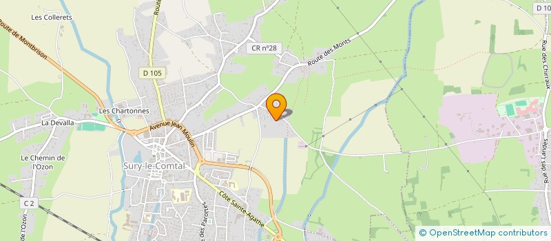 localisation de l'entreprise MONSIEUR PASCAL BUCH  SURY-LE-COMTAL