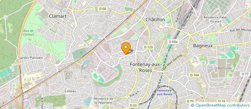 localisation de l'entreprise MONSIEUR PASCAL BUCHET à FONTENAY-AUX-ROSES
