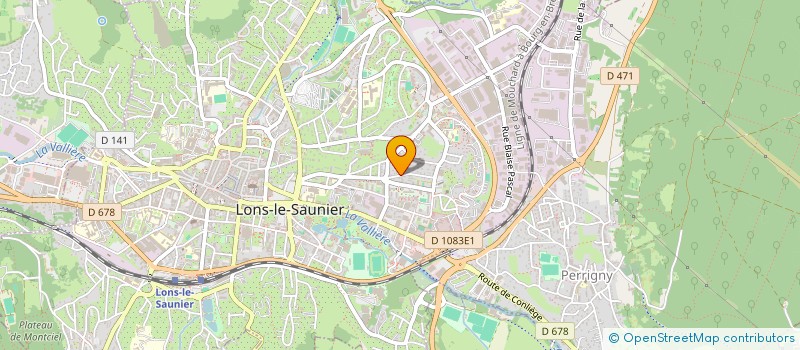 localisation de l'entreprise MONSIEUR PASCAL BUGUET  LONS-LE-SAUNIER