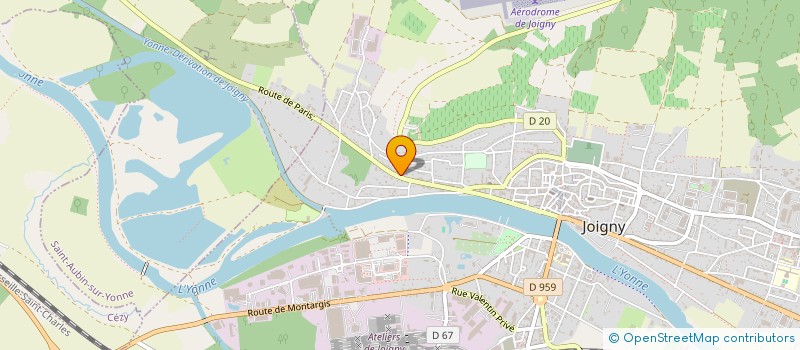 localisation de l'entreprise MONSIEUR PASCAL BURAT à JOIGNY