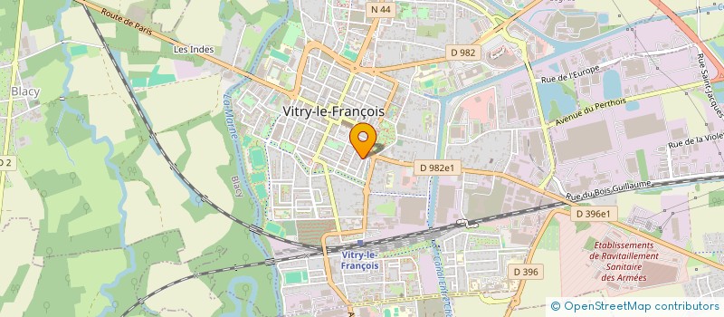 localisation de l'entreprise MONSIEUR PASCAL BUREL  VITRY-LE-FRANCOIS