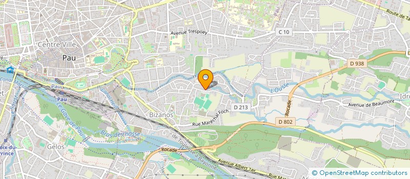 localisation de l'entreprise MONSIEUR PASCAL BURGAIN  BIZANOS