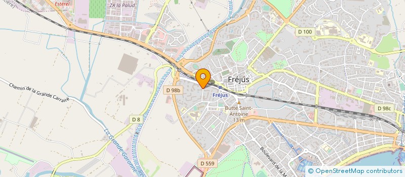 localisation de l'entreprise MONSIEUR PASCAL BUSSON à FREJUS