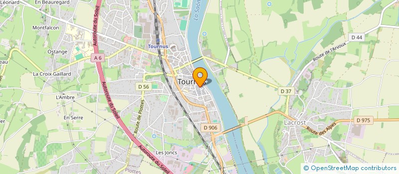 localisation de l'entreprise MONSIEUR PASCAL BYLEBYL  TOURNUS