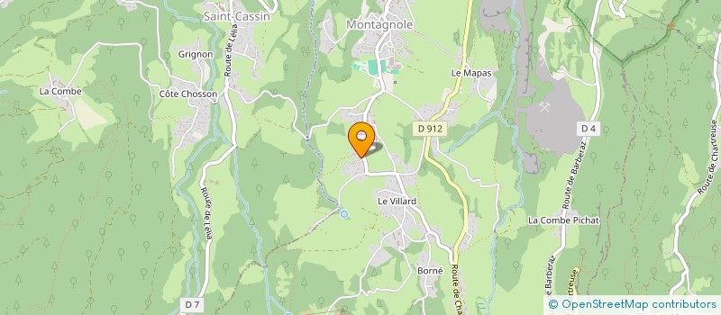 localisation de l'entreprise MONSIEUR PASCAL CADOUX  MONTAGNOLE