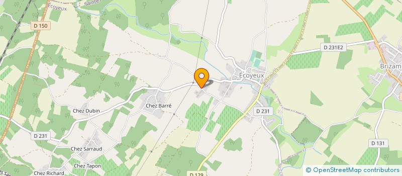 localisation de l'entreprise MONSIEUR PASCAL CAILLAULT  ECOYEUX