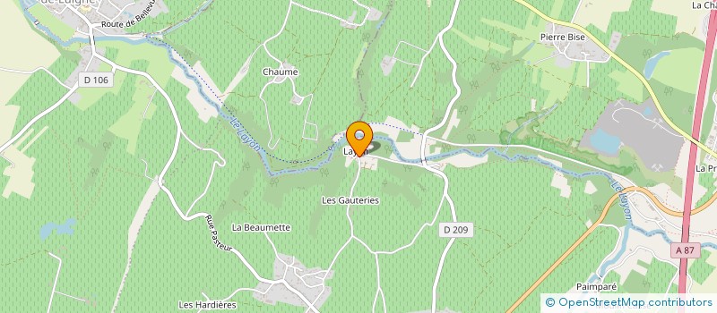 localisation de l'entreprise MONSIEUR PASCAL CAILLEAU  VAL-DU-LAYON