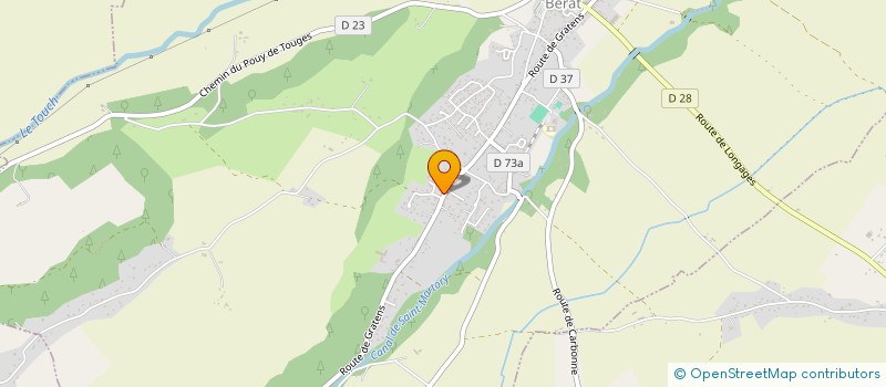 localisation de l'entreprise MONSIEUR PASCAL CALMON  BERAT