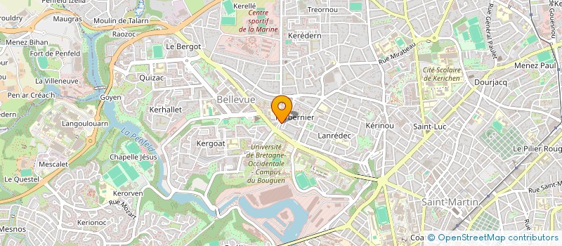 localisation de l'entreprise MONSIEUR PASCAL CALVARIN à BREST