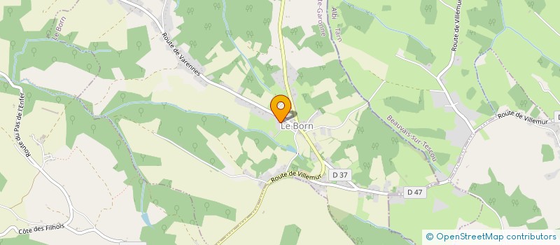 localisation de l'entreprise MONSIEUR PASCAL CALVO  LE BORN