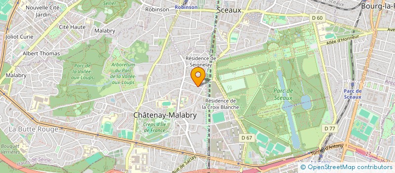 localisation de l'entreprise MONSIEUR PASCAL CANDAU à CHATENAY-MALABRY