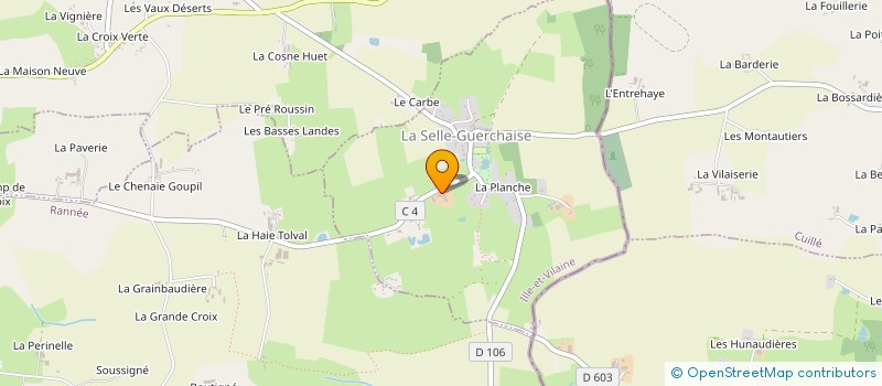 localisation de l'entreprise MONSIEUR PASCAL CAPELE  LA SELLE-GUERCHAISE