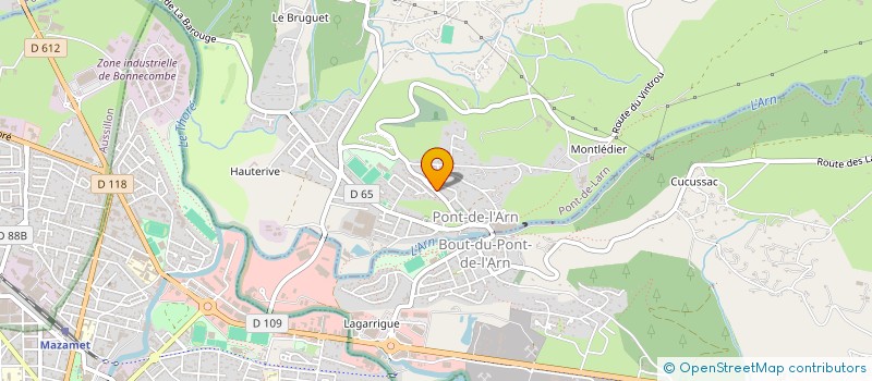 localisation de l'entreprise MONSIEUR PASCAL CARAYON  PONT-DE-LARN