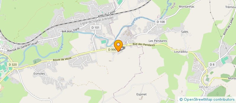 localisation de l'entreprise MONSIEUR PASCAL CARDINAUX à ARPAJON-SUR-CERE