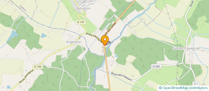 localisation de l'entreprise MONSIEUR PASCAL CARDOUAT  BOUGLON