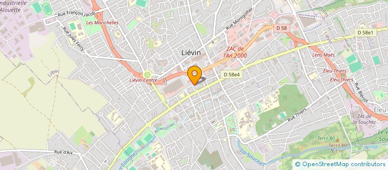 localisation de l'entreprise MONSIEUR PASCAL CARETTE  LIEVIN