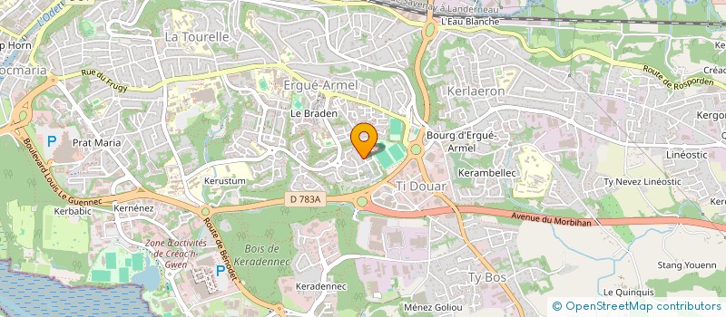 localisation de l'entreprise MONSIEUR PASCAL CARIOU à QUIMPER