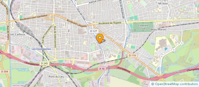 localisation de l'entreprise MONSIEUR PASCAL CARON  CALAIS