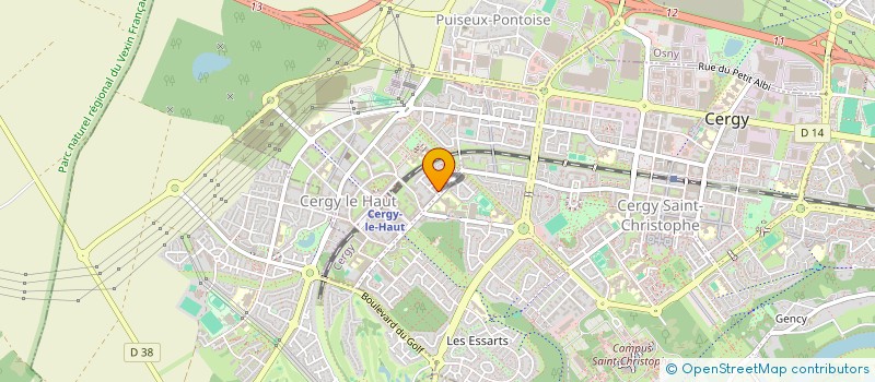 localisation de l'entreprise MONSIEUR PASCAL CARRO  CERGY