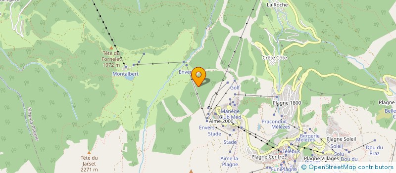 localisation de l'entreprise MONSIEUR PASCAL CASSAGNE  LA PLAGNE TARENTAISE