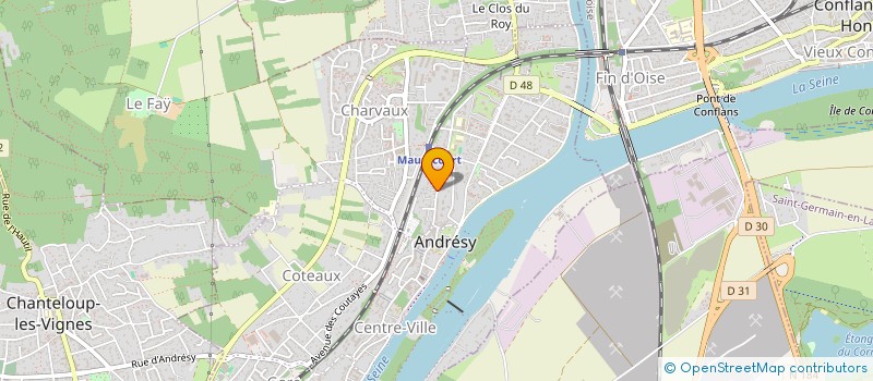 localisation de l'entreprise MONSIEUR PASCAL CASTEL  ANDRESY