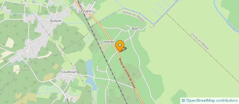 localisation de l'entreprise MONSIEUR PASCAL CASTERA  GAILLAN-EN-MEDOC