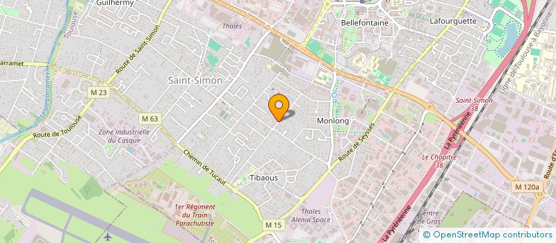 localisation de l'entreprise MONSIEUR PASCAL CAUBET  TOULOUSE
