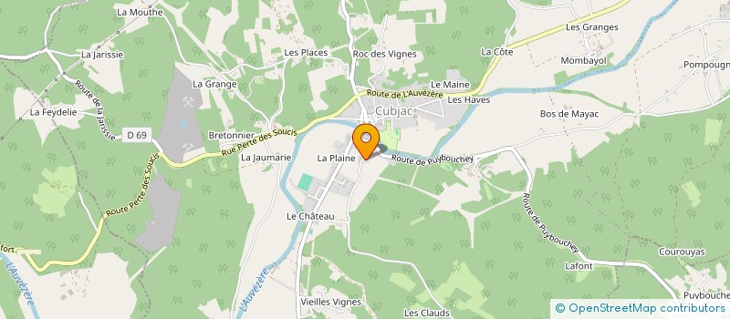 localisation de l'entreprise MONSIEUR PASCAL CAUCHETEUR à CUBJAC-AUVEZERE-VAL D'ANS