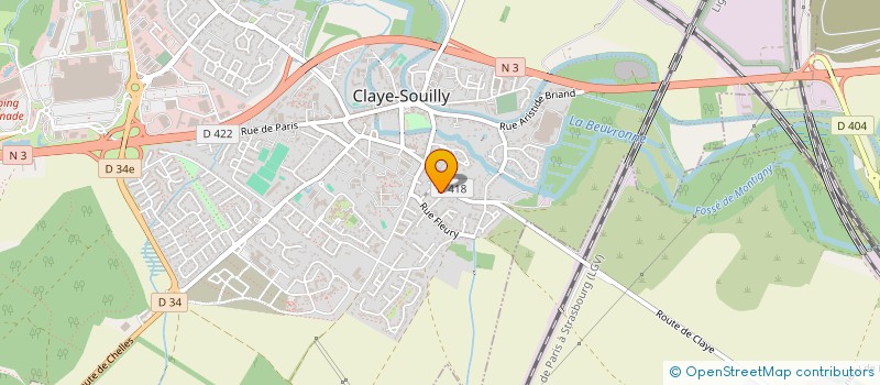 localisation de l'entreprise MONSIEUR PASCAL CAUVIN à CLAYE-SOUILLY