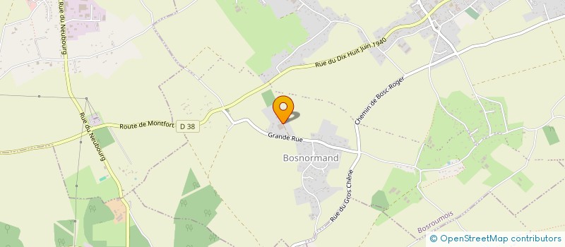 localisation de l'entreprise MONSIEUR PASCAL CAVE  BOSROUMOIS