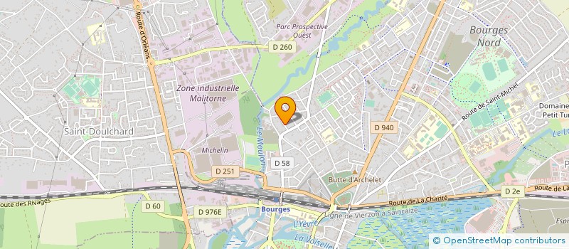 localisation de l'entreprise MONSIEUR PASCAL CAZIN  BOURGES