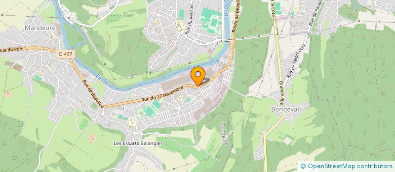 localisation de l'entreprise MONSIEUR PASCAL CECCARELLI  MANDEURE